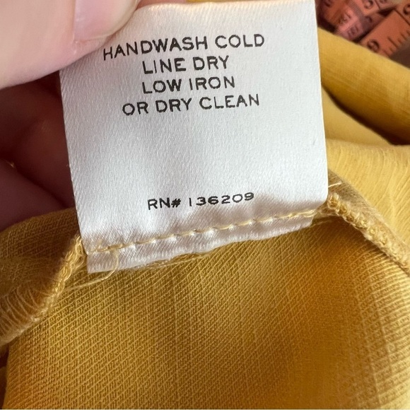 Hatch Jenna Linen Yellow Maternity Sundress size Small - Picture 5 of 6